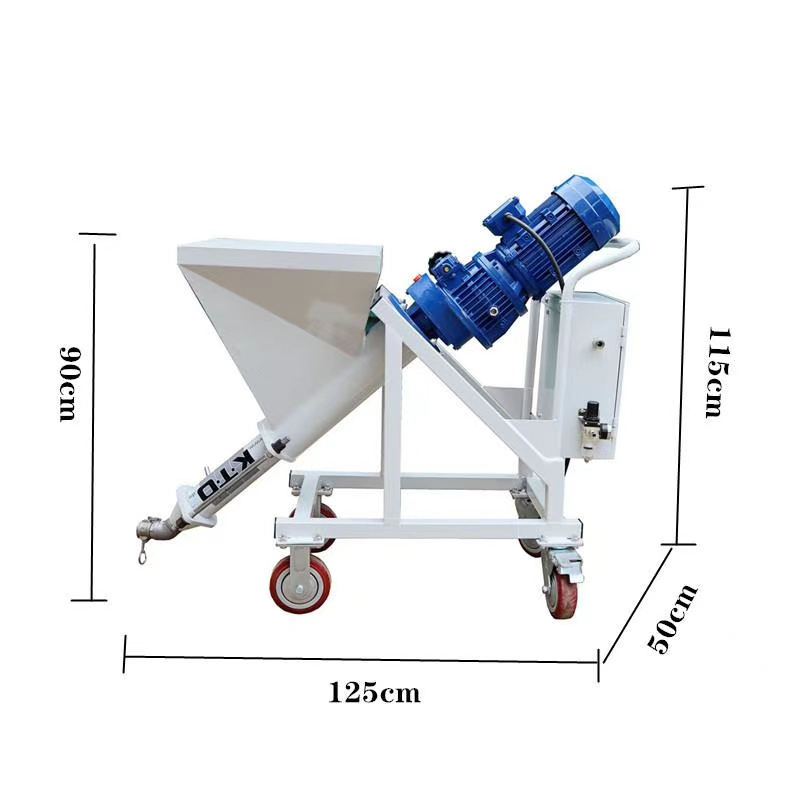 Máquina de pulverización de mortero S3 compresor de aire a juego