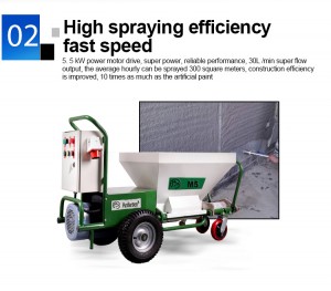 Multifunctional maliit na plaster mortar spraying machine M5