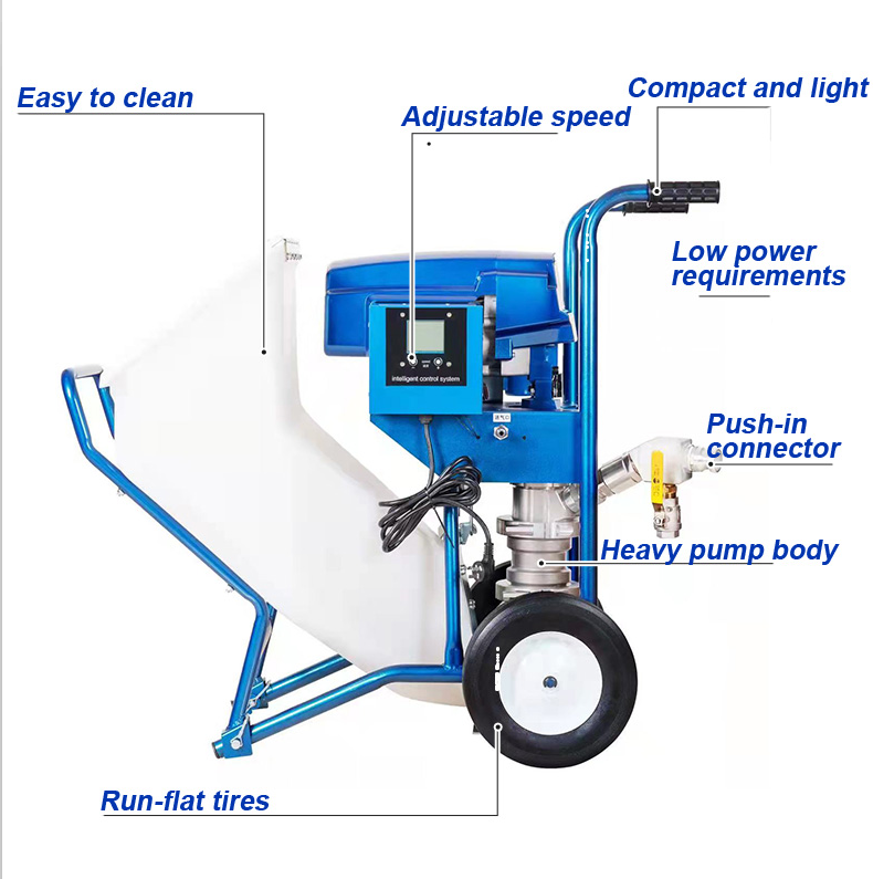 Spray machine for fireproofing paint 350 Portable Fireproofing Pump