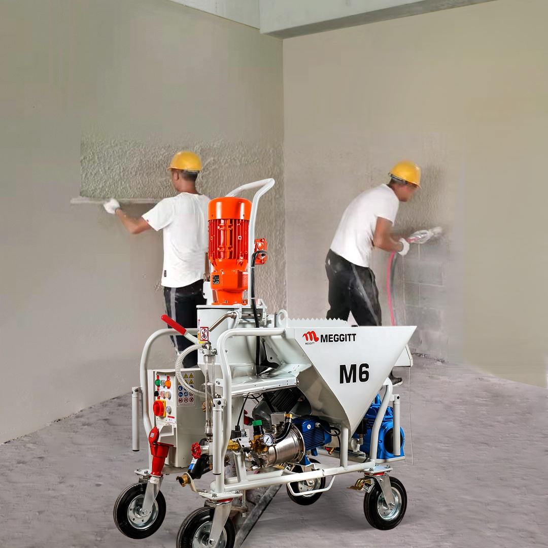 Automatic plaster spraying machine mixing pump M6 on hot sale in Andersen